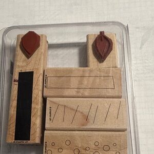 Stampin up Wooden Rubber Stamp Set - big birthday candle